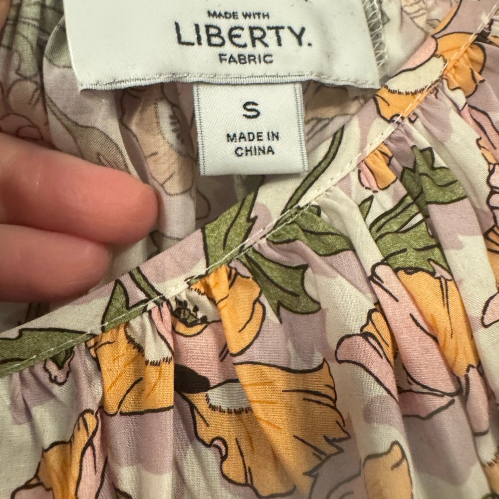 J. Crew Liberty Pink and Green Mini Dress - Picture 2 of 2